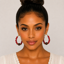 Load image into Gallery viewer, Sahara Desert Hoop Earrings