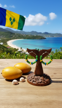 Load image into Gallery viewer, St. Vincent and the Grenadines Hoop Earrings – Heritage Pride Collection – Caribbean Carnival – Cultural Pride Jewelry Caribbean Heritage Month