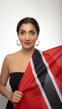 Load image into Gallery viewer, Trinidad and Tobago Hoop Earrings – Heritage Pride Collection – Caribbean Carnival – Cultural Pride Jewelry Wear Your Flag