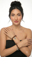 Load image into Gallery viewer, Tiger's Eye Charm Bangle