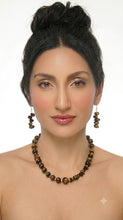 Load image into Gallery viewer, Tiger's Eye Cascade Earrings