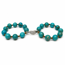 Load image into Gallery viewer, Turquoise Double Leaf Bangles