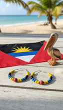 Load image into Gallery viewer, Antigua &amp; Barbuda Carnival Hoop Earrings - Sasha L JEWELS LLC