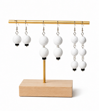 Load image into Gallery viewer, Pom Boho Chic Earrings (White)