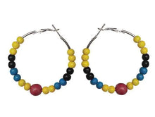 Load image into Gallery viewer, Antigua and Barbuda Hoop Earrings – Heritage Pride Collection – Caribbean Carnival – Cultural Pride Jewelry