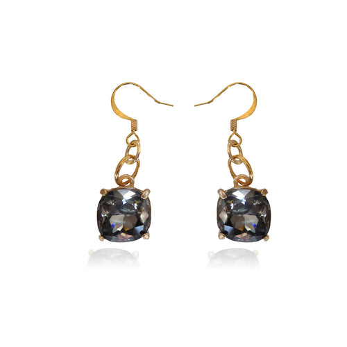 Crystal Sparkle Earrings- Black - Sasha L JEWELS LLC