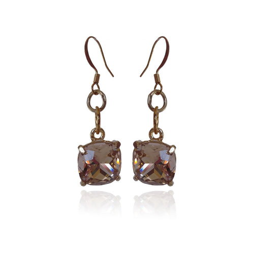 Crystal Champagne Sparkle Earrings - Sasha L JEWELS LLC