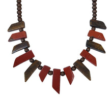 Load image into Gallery viewer, Brownstone Fan Necklace