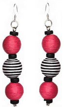 Load image into Gallery viewer, Pom Boho Chic Earrings (Stripe Variations) - Sasha L JEWELS LLC