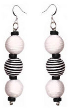Load image into Gallery viewer, Pom Boho Chic Earrings (Stripe Variations) - Sasha L JEWELS LLC