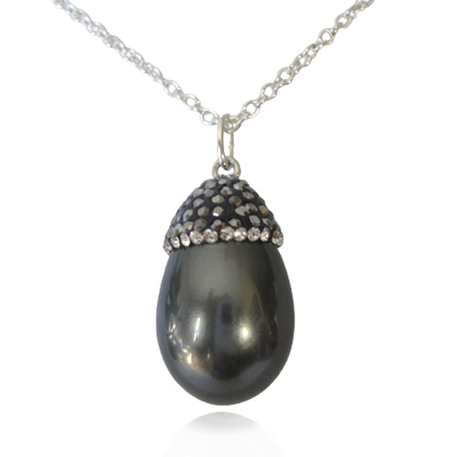 Crystallized Egg Pendant Necklace - Sasha L JEWELS LLC
