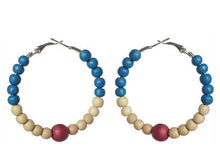 Load image into Gallery viewer, Cuba Hoop Earrings – Heritage Pride Collection – Caribbean Carnival – Cultural Pride Jewelry