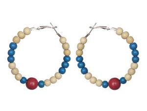 Dominican Republic (DR) Earring Hoops - Sasha L JEWELS LLC