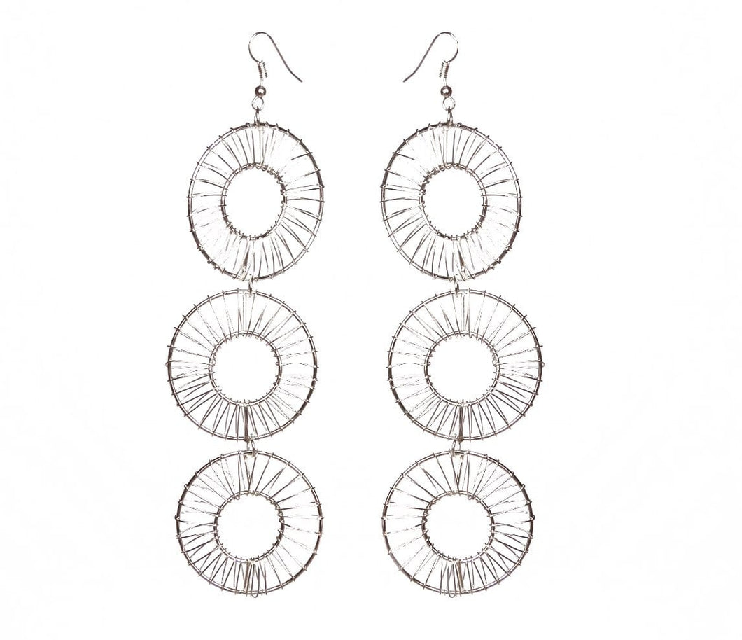 Donut Wire Earrings - Triple - Sasha L JEWELS LLC
