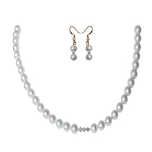 Load image into Gallery viewer, Frosted Crystal Pearl Set - Sasha L JEWELS LLC