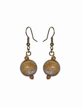 Load image into Gallery viewer, Glass Ornament Earrings Gold