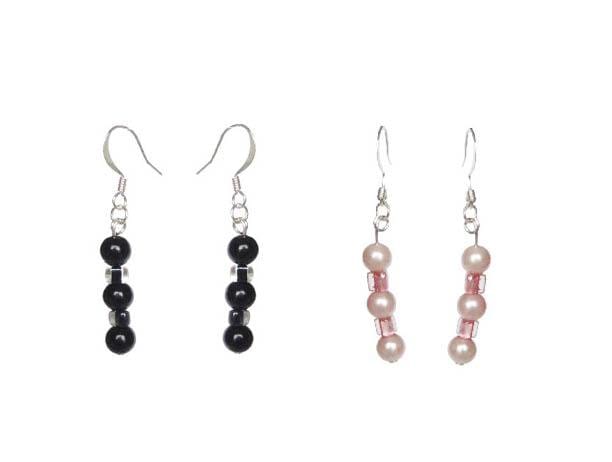 Glass Pearl Earrings - Sasha L JEWELS LLC