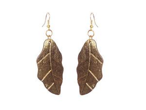 Gold Leaves Divine Earrings - Sasha L JEWELS LLC