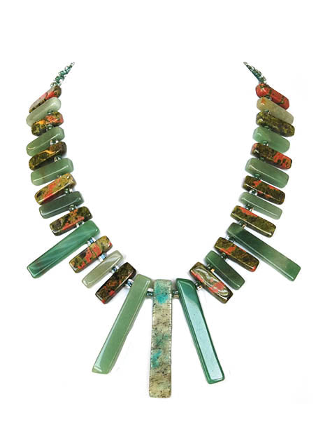 Evergreen Fountain Necklace - Sasha L JEWELS LLC
