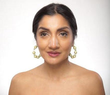 Load image into Gallery viewer, Metallic Accent Hoop Earrings - Sasha L JEWELS LLC