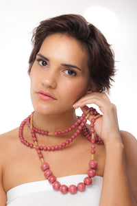 Triple Desert Blush Necklace - Sasha L JEWELS LLC