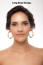 Load image into Gallery viewer, Cocoa Tribal Earring Hoops - Sasha L JEWELS LLC