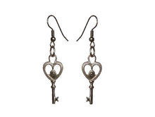 Load image into Gallery viewer, Key to My Heart Earrings