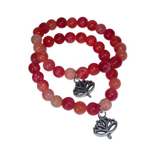 Load image into Gallery viewer, Sasha L Jewels Lotus Charm Bangle