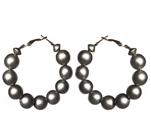 Metallic Hoop Earrings - Sasha L JEWELS LLC