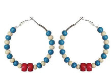 Load image into Gallery viewer, Montserrat Hoop Earrings – Heritage Pride Collection – Caribbean Carnival – Cultural Pride Jewelry