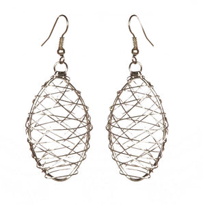 Oval Wire Earrings - Single - Sasha L JEWELS LLC