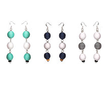 Load image into Gallery viewer, Pom Boho Chic Earrings (Triple Variations)