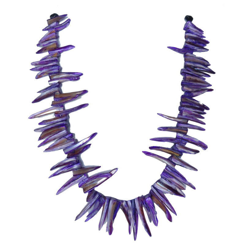 Purple Shell Dynasty Necklace - Sasha L JEWELS LLC