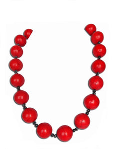 Red Onyx Pop Necklace - Sasha L JEWELS LLC