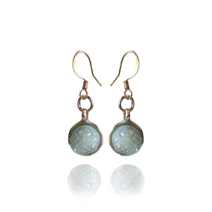 Crystal Pop Seagreen Quartz Earrings - Sasha L JEWELS LLC