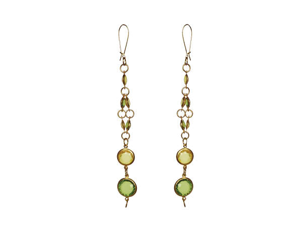 Signature Temptress Earrings- (Amber or Emerald Shades) - Sasha L JEWELS LLC