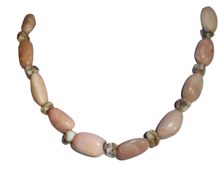 Fossil Stone Necklace - Sasha L JEWELS LLC
