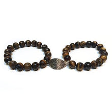 Load image into Gallery viewer, Tiger's Eye Double Leaf Bangles