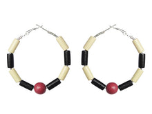 Load image into Gallery viewer, Trinidad and Tobago Hoop Earrings – Heritage Pride Collection – Caribbean Carnival – Cultural Pride Jewelry