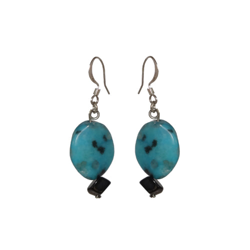 Turquoise Stone Earrings - Sasha L JEWELS LLC