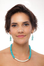Load image into Gallery viewer, Turquoise Temptress Necklaces Short Choker 17"