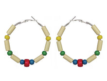 Load image into Gallery viewer, Virgin Islands Hoop Earrings – Heritage Pride Collection – Caribbean Carnival – Cultural Pride Jewelry