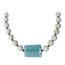 Load image into Gallery viewer, Sasha L Jewels White Obsidian Necklace