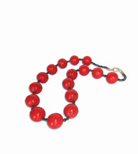Load image into Gallery viewer, Red Onyx Pop Necklace - Sasha L JEWELS LLC